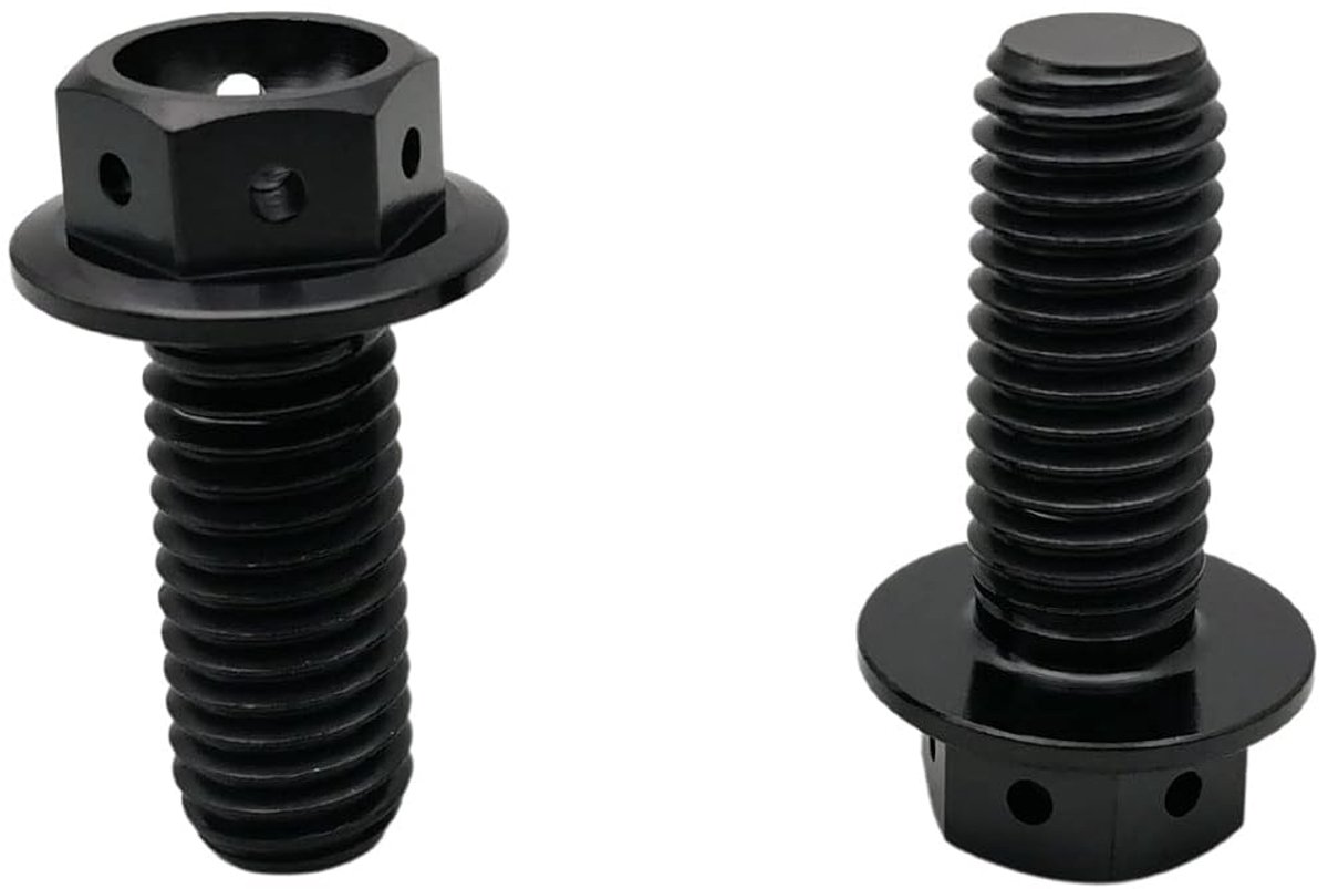 Titanium bouten M10x2.5x65mm - GR5 titanium - Zwart - Ideaal voor sportieve toepassingen - ShopVlot