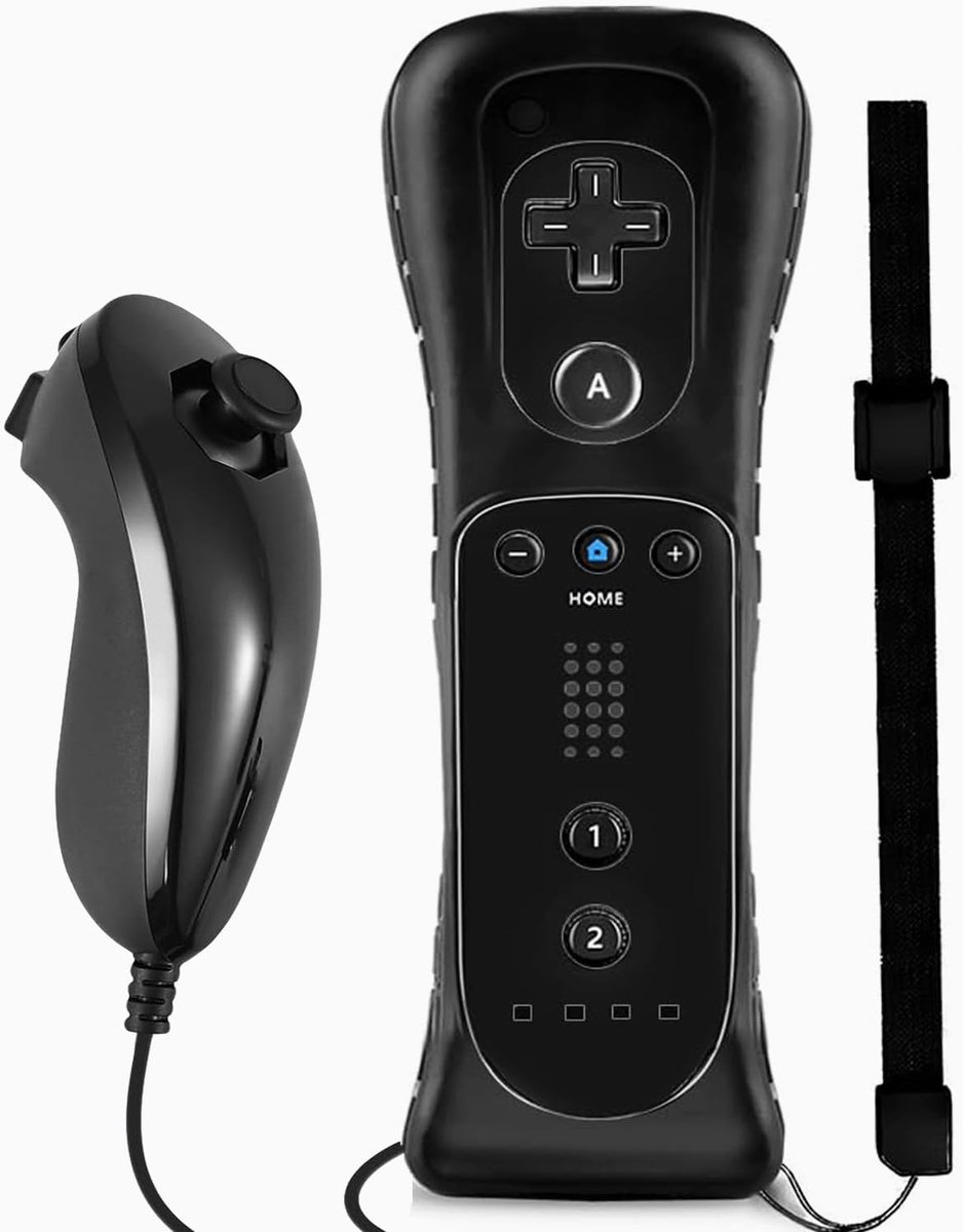 Wii Remote Controller met Nunchuck - Draadloze Controller - Inclusief Siliconen Hoezen - Perfect voor Wii Games - ShopVlot