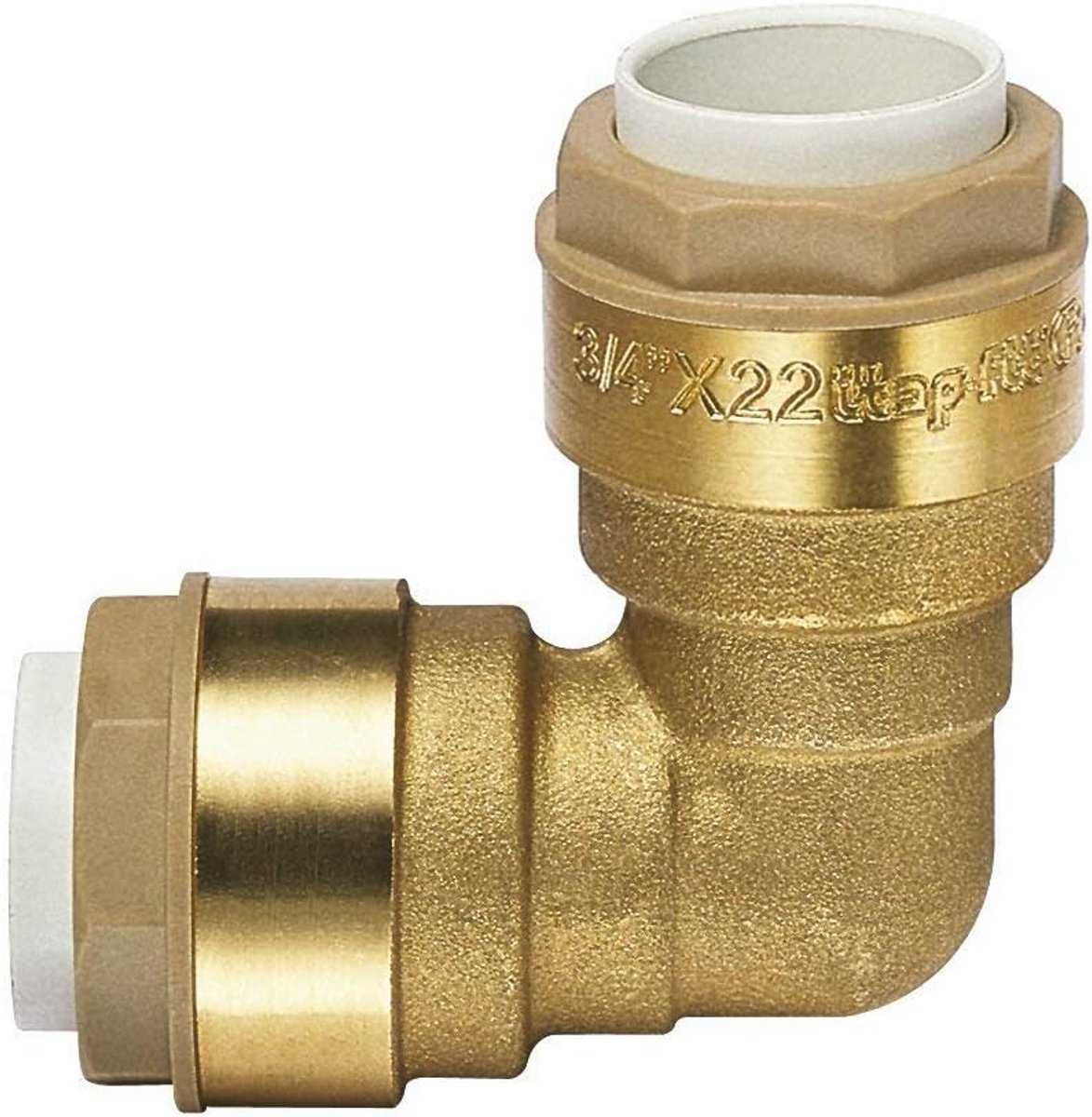 Koppeling hoekig 15mm - messing - DVGW goedgekeurd - ideaal voor drinkwaterinstallaties - ShopVlot