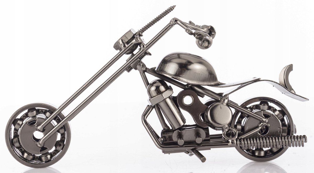 Metalen Motordecoratie 8,5x6x16,5 cm - Stijlvol Interieur Accent