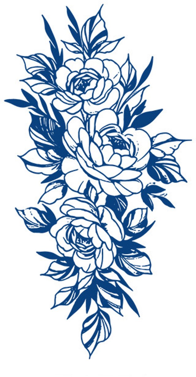 Tijdelijke tattoo Wild Rose Cascade 2 weken