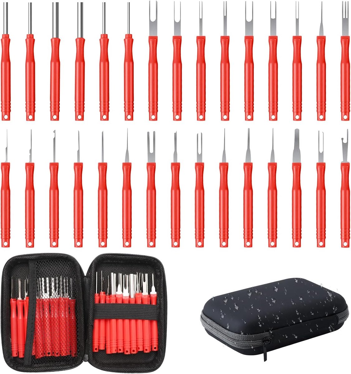 terminalverwijderingsgereedschap 30 stuks - autokabelstekker set - complete gereedschapsset - ShopVlot