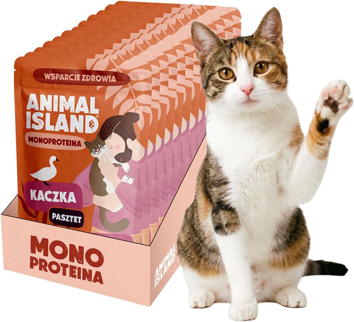 Natte kattenvoeding 10 x 100g - eendvlees - monoproteïne - zonder granen - ShopVlot