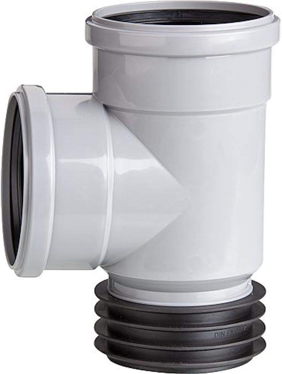 Airfit plug tak DN 110x110x87,5° - grijs - HT-aansluitnippel - geschikt voor afwatering - ShopVlot