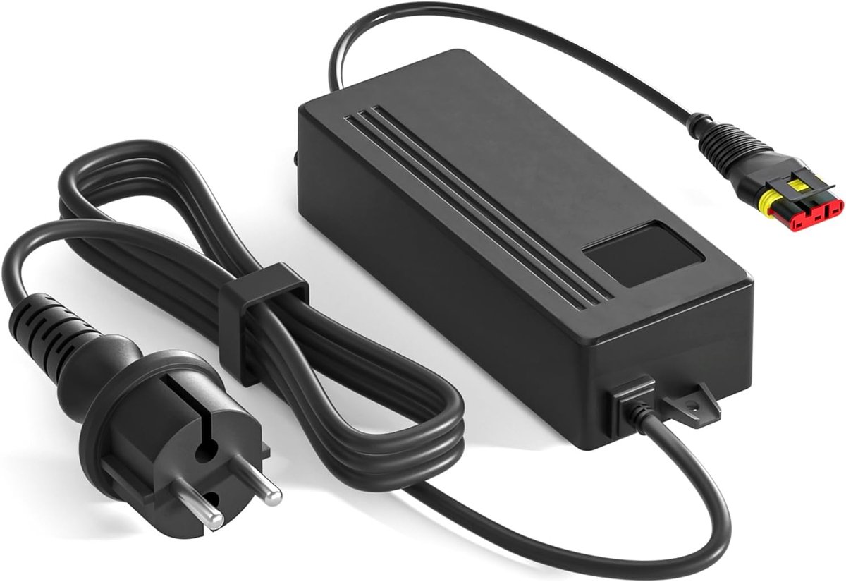 Oplader 30 V, 7,5 A - vervangende oplaadadapter - compatibel met Husqvarna Automower 265ACX - ShopVlot