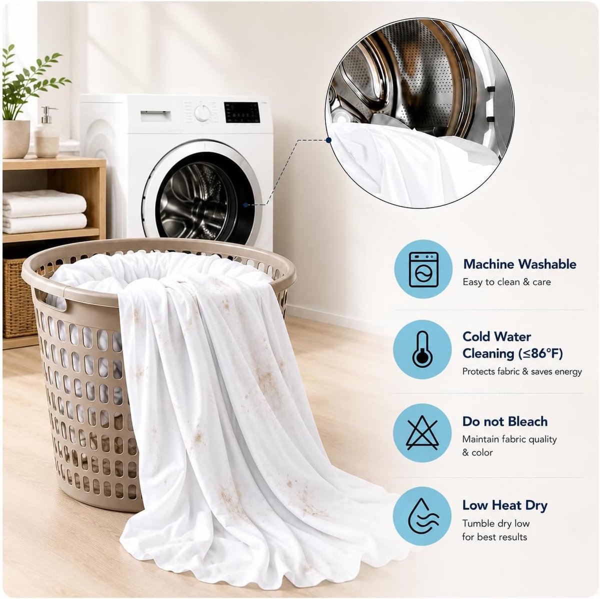 Tafelkleed rechthoekig 72 inch - wit - 2-delige set - perfect voor bruiloften - ShopVlot