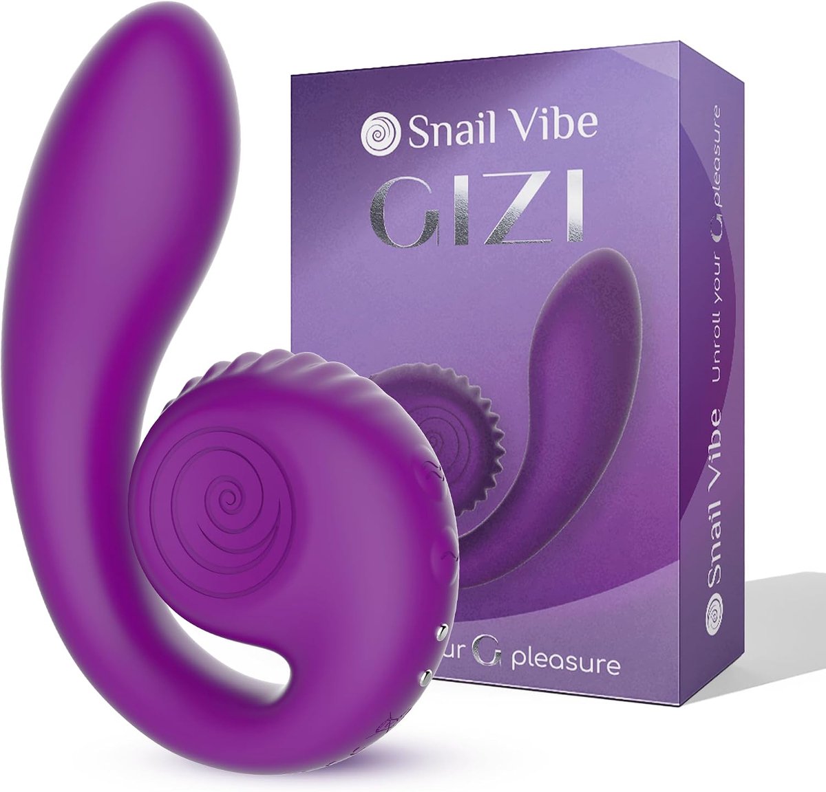 Vibrator duo - flexibel - paars - stimuleert vagina en clitoris - ShopVlot