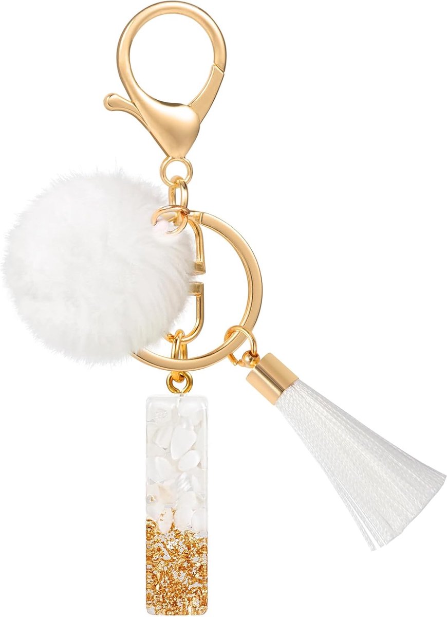 Letter Sleutelhanger Pluche Kwastje