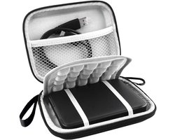 Externe Beschermhoes Harddrivetasse Harde Schijf Tas voor Western Digital WD Elements/WD My Passport Mac/WD My Passport Portable HDD 2.5 Inch 1TB 2TB 4TB 5TB USB 3.0 Storage Travel Case, Zwart