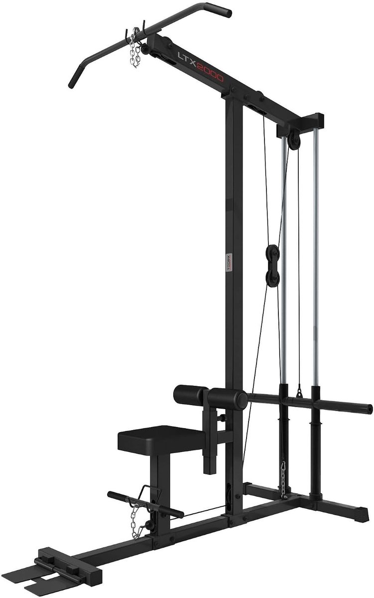 Lat Machine Gewichten Ø 25 mm en Ø 50 mm - Triceps Bar en Latbar Adapter - Robuust PU Gecoat Kabelsysteem - SnelShoppen
