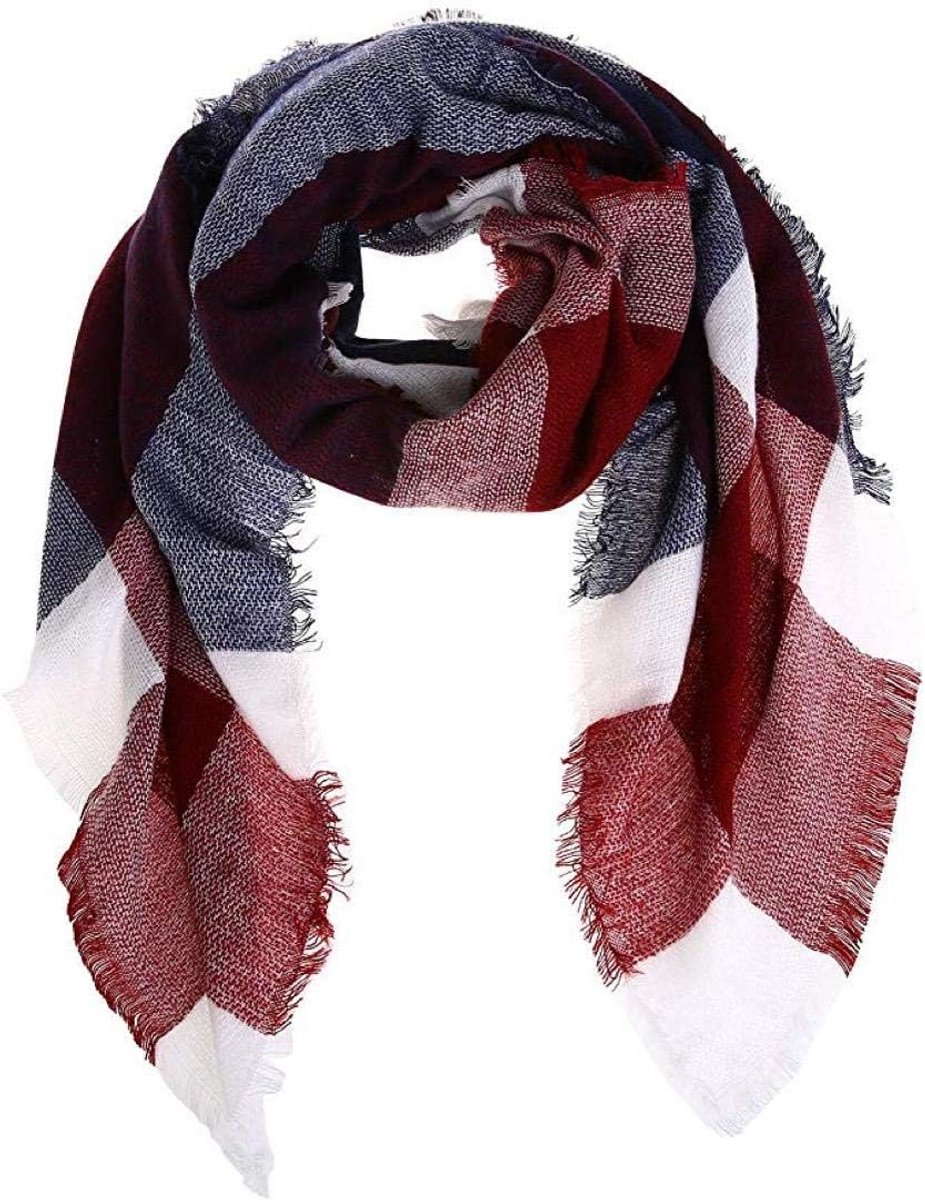 Plaid Cashmere Feel Classic Soft Luxe Wintersjaal voor Heren Dames