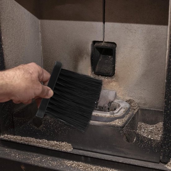 18-delige reiniging van ventilatiekanalen met 12 stelen 41 cm, 2 borstelkoppen 10 cm, zeshoekige schacht 4,5 cm, borstel met houten handvat 38 cm, 2 schoorsteenvegers - rood — afbeelding 2