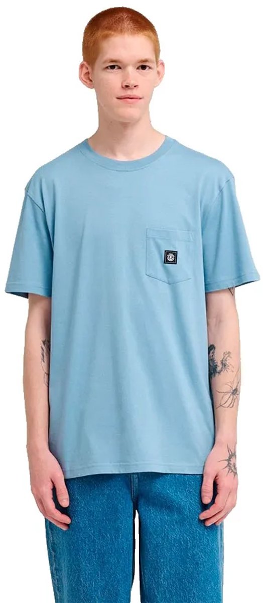 Element Icon Label Pocket T-shirt Met Korte Mouwen XL Man Denim