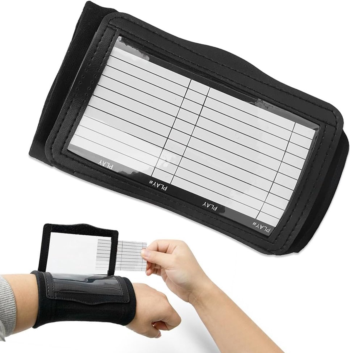 Wrist Playbook, softbalarmband, playbook, voetbalspelarmbanden, jeugdvoetbaluitrusting, professioneel basketbalcoaching-board voor borden