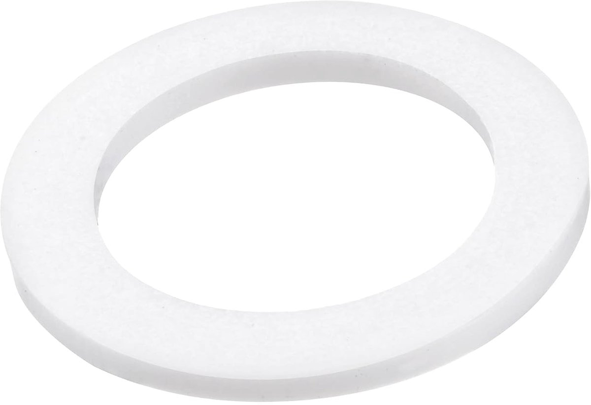 sourcing map 20 stuks PTFE platte afdichting, 30 mm e.d. 20 mm i.d. 2 mm dik, 1 inch-flensdichting, wit