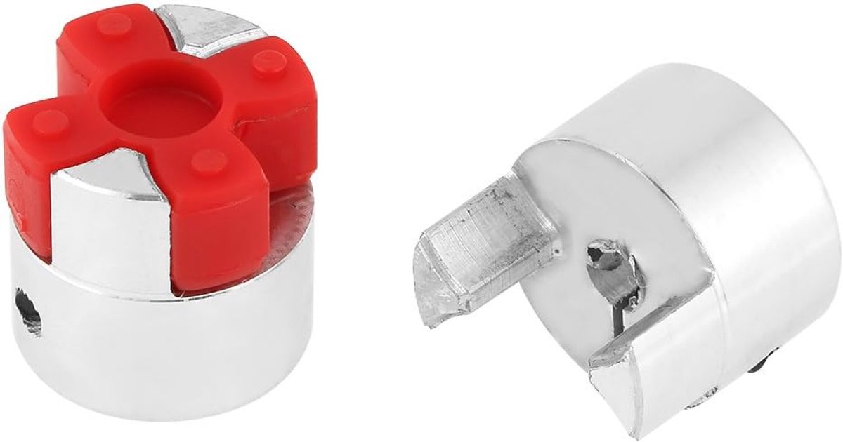 Flexibele koppeling, 1x, aluminium, polyurethaan, 5x8 mm, 25 mm x 20 mm, koppeling, NUTS, #699