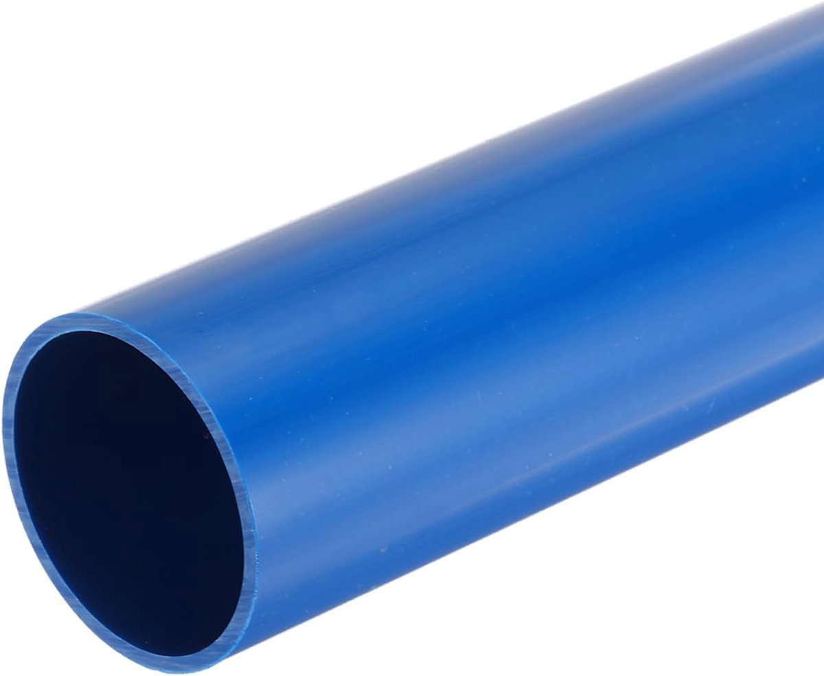 Harde slang, transparante pvc-slang, 36 mm, ID 40 mm, OD 12 inch, hoge sterkte, voor waterslangen, aquarium, visbak, kas, tuin, blauw