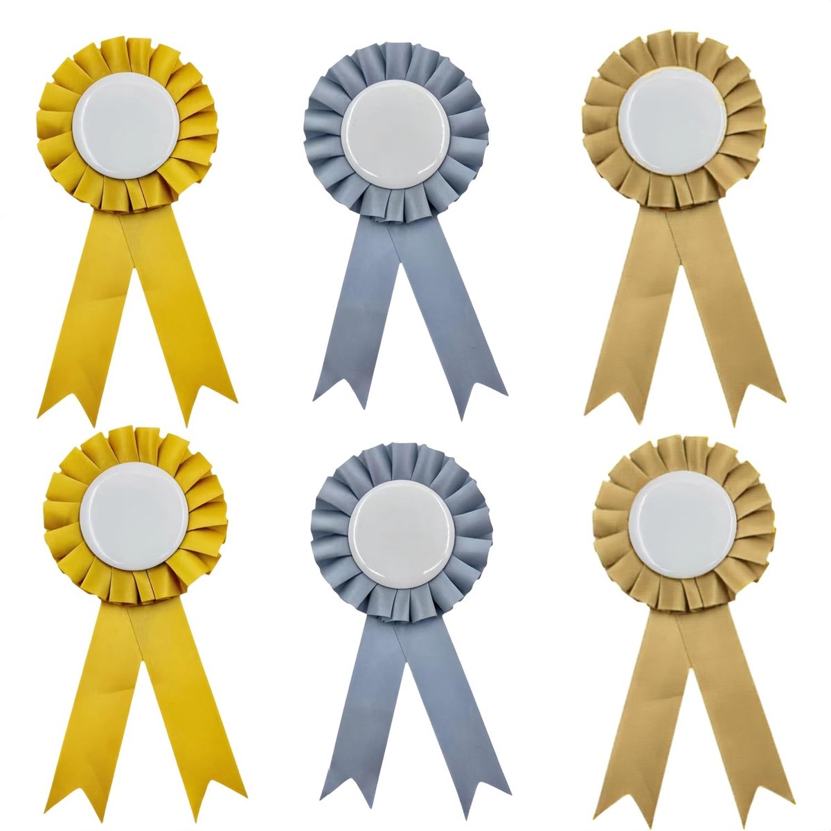 Paardenrozetten, hobby paardenstrikaccessoires voor paarden, rozetten voor winnaars, set van 6 rozetten voor hobby paard voor winnaar regenboog boog voor paardenaccessoires sportevenementen
