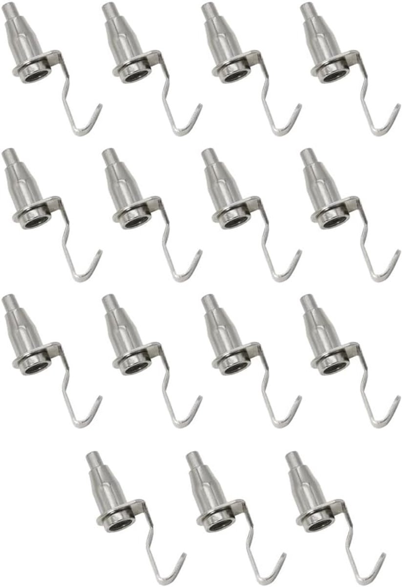 Hangende draadhaak, 15 stuks roestvrij staal verstelbare displaykunst fotohanger haak, zwaar belastbare draadhaken voor fotolijsten, lamp, bloempotten (type B)