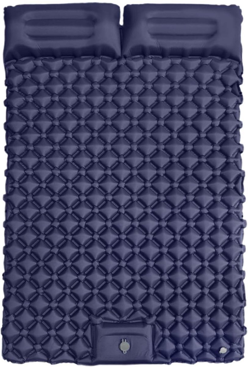 Kampeer Slaapmat - Opblaasbaar Matras - Buiten Slapen - Snel Opblaasbaar - 190 cm - Veelkleurig