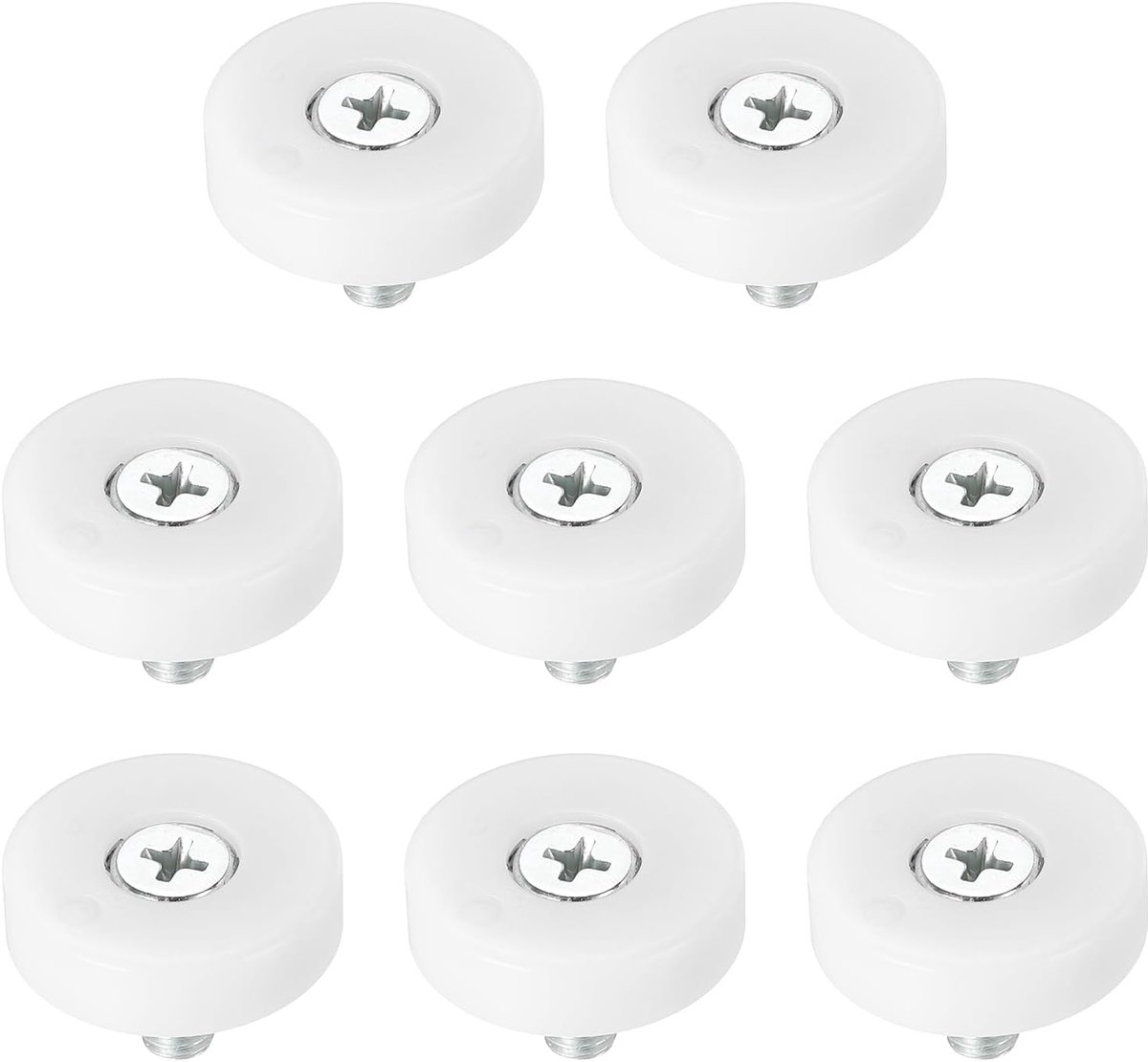 25 mm laderollen, 8 stuks plastic ladekrol vervangende wielen met kleine katrol
