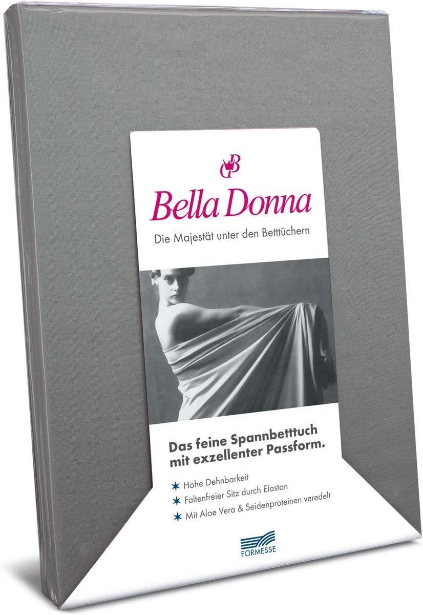 Jersey Hoeslaken 180 cm x 200 cm - Platinum - Aloe Vera Behandeld - Geschikt voor matrassen tot 30 cm - SnelShoppen