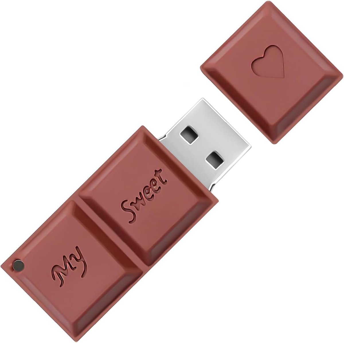 Nieuwigheid USB Drive Thumb Drive Memory Stick voor externe gegevensopslag van 64 GB, chocolade-vormig, USB drive