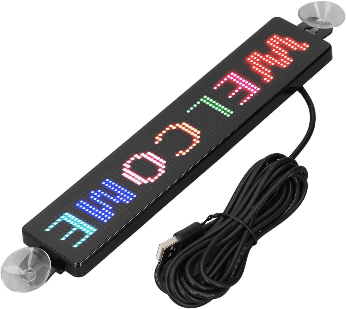 Led Teken, Kleur Programmeerbare USB Custom Led Teken Bluetooth App Controle Led Display Led Venster Teken voor Auto DC5V 12x72