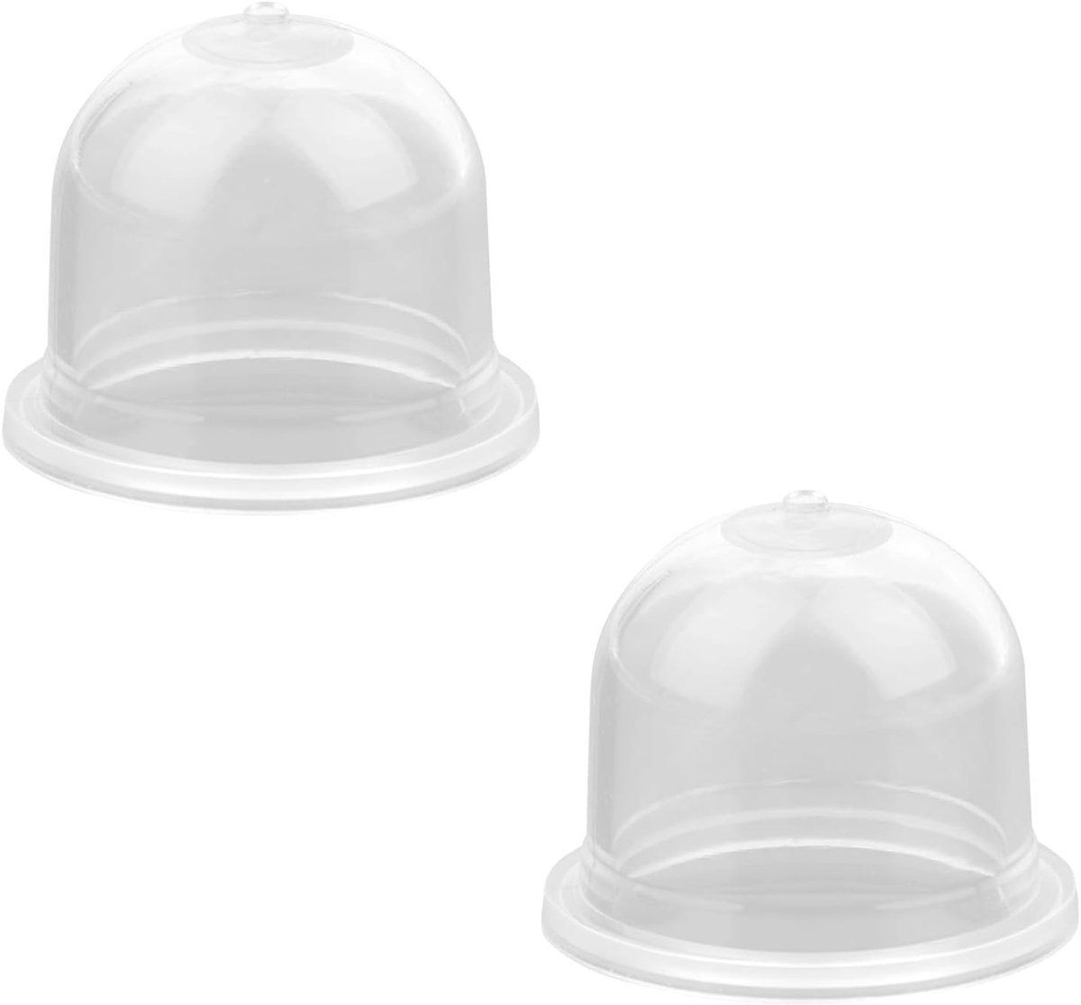 2 Stuks Vervangende Carburateur Primerlampjes, Transparante Plastic Carburateur Primerpomplampjes Compatibel met Walbro Benzinetrimmer Blazer en Bosmaaier
