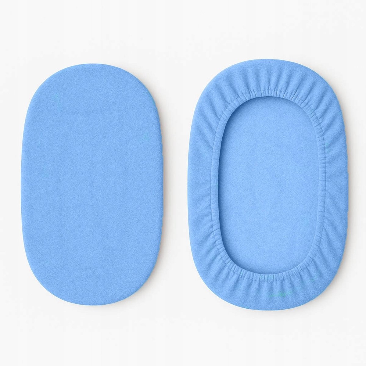 Merkloos Jersey Hoeslaken 100% Katoen voor Kinderwagen & Wiege - Blauw