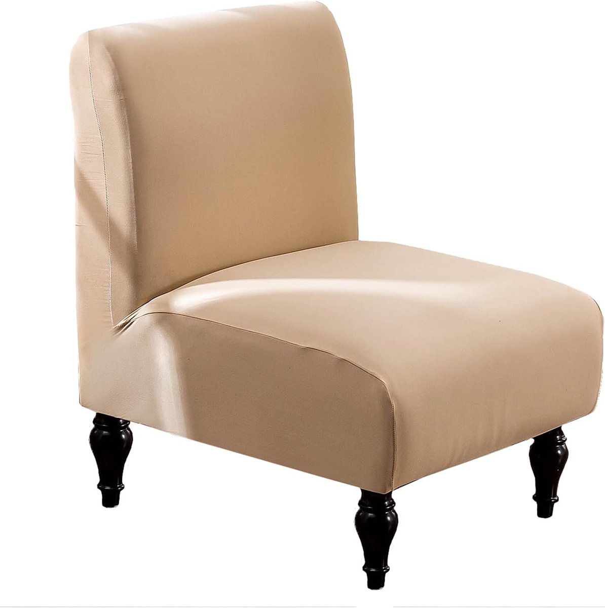 Stoelhoes Stretch Slipcover - Jacquard Spandex Sofa Beschermer voor Woonkamer, Slaapkamer, Eetkamer - Wasbaar Antislip Elastische Pasvorm (Geen Armen, Afneembare Meubelhoes)