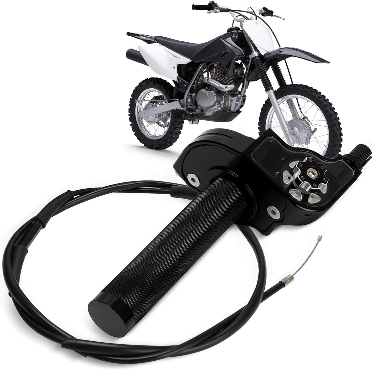 gaspedaal montage met gaskabel CNC gasklep universeel voor 7/8 "22mm meeste motorstuur CRF YZ PW KX KLX RM DR DRZ -zwart