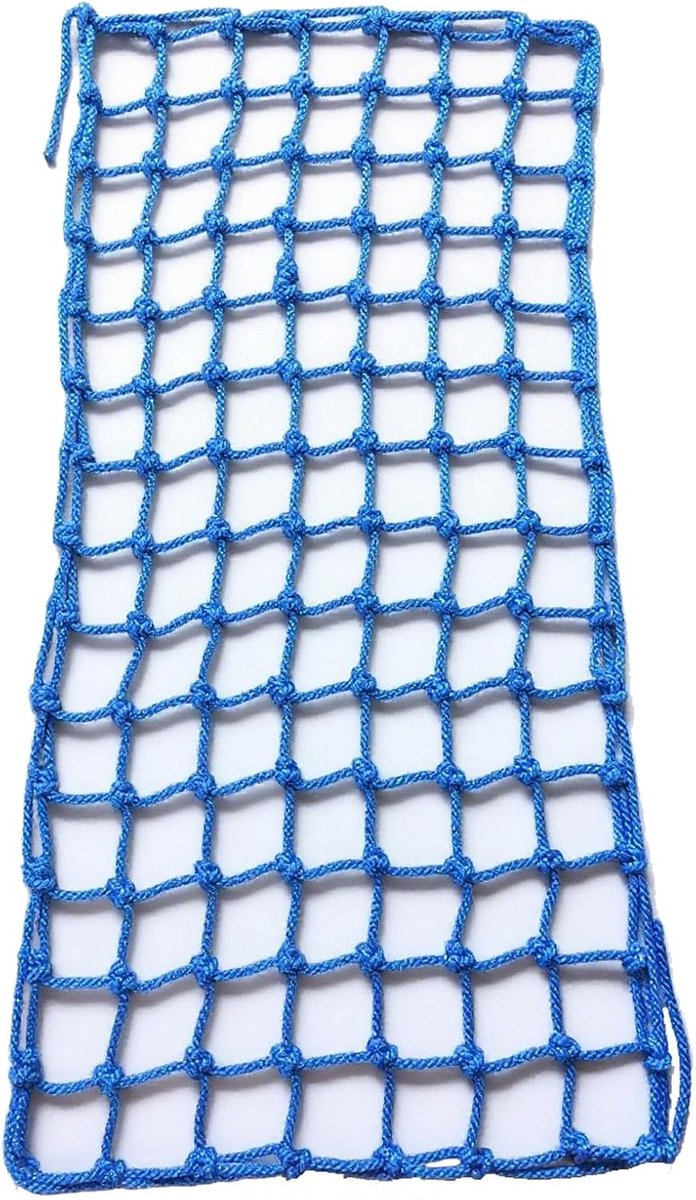 Klimnet Polyester Speeltuin Klimrek Voor Kinderen Buitenspeeltuin Veiligheidsbescherming, Boomhut, Touwladder, Schommelset, Jungle Gyms Hindernisbaan(Size:121 * 243cm(4 * 8ft),Color:blauw)