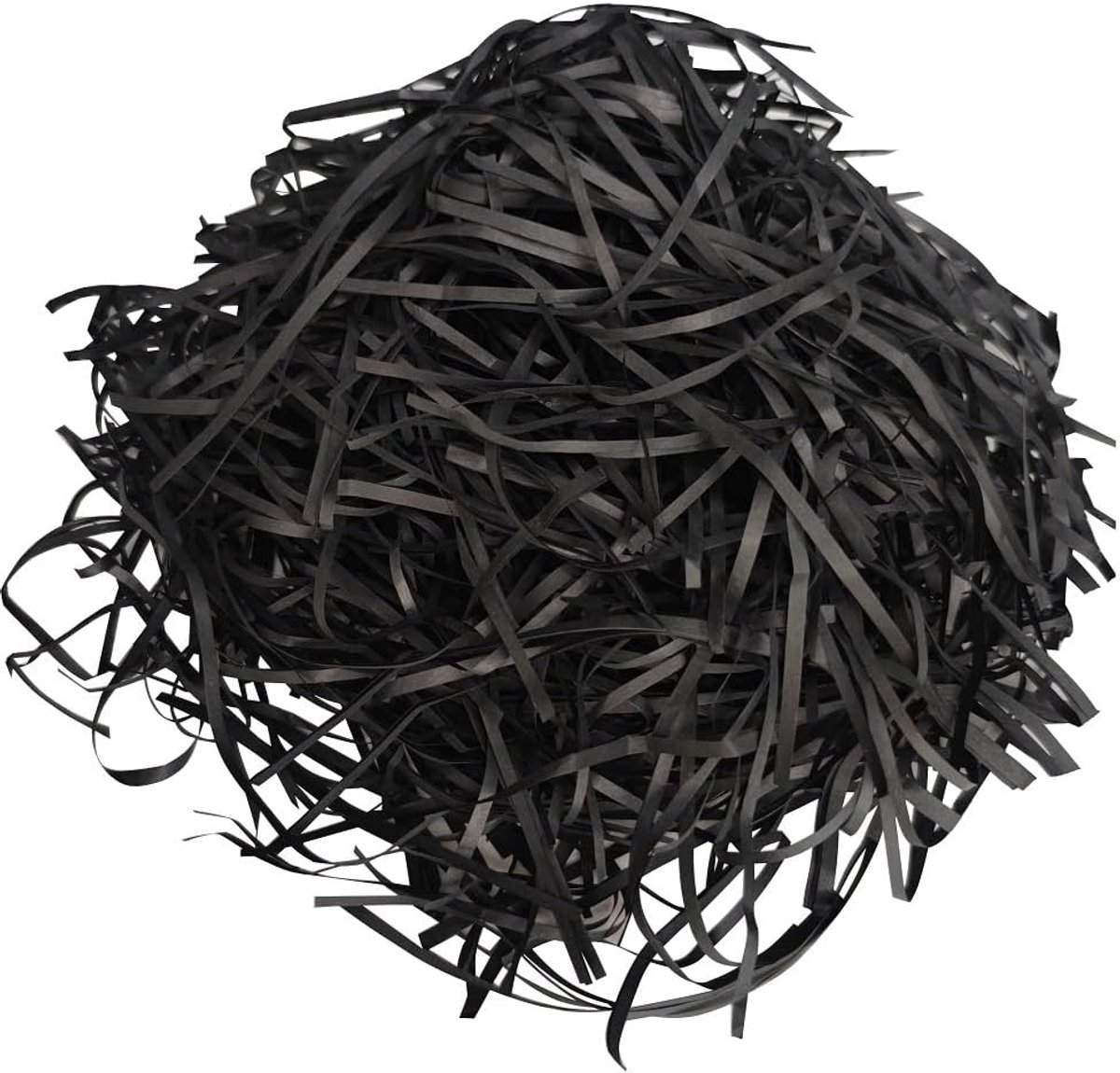 200 g raffiabast, vulmateriaal cadeau, vulmateriaal voor pakketten, versnipperd papier voor geschenkdoos, festivalcadeau, decoratieverpakking, zwart
