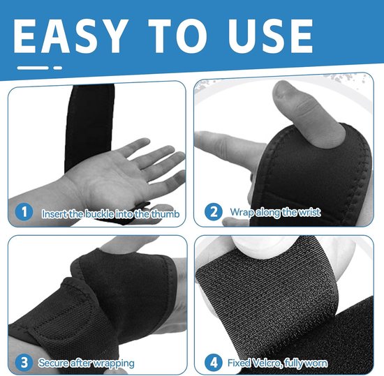 Polsbandage voor kinderen, 4 stuks, ademende polsbandages, verstelbare polsbandage, voor kinderfitness, sport en dagelijkse activiteiten (zwart, roze, grijs) — afbeelding 2
