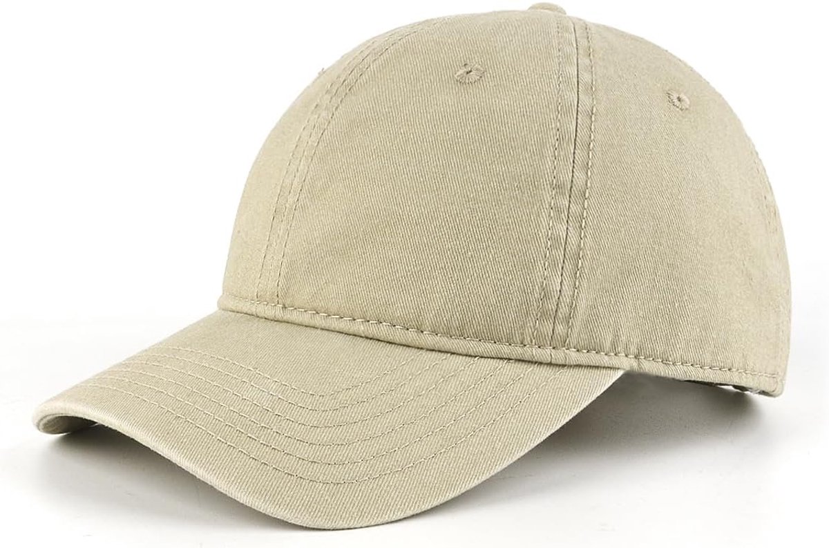 XL/XXL Gewassen katoenen honkbalpet, grote, met pigment geverfde hardlooppet, grote vintage sportpet, geschikt voor buiten, golf en tennis, XL/XXL-formaat