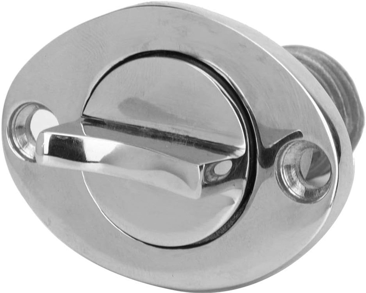 Ovale Afvoerplug Rvs Ovale Vorm Afvoerplug Roestbestendige Jacht Afvoerplug voor 1 ”3/4” schroefdraadgat