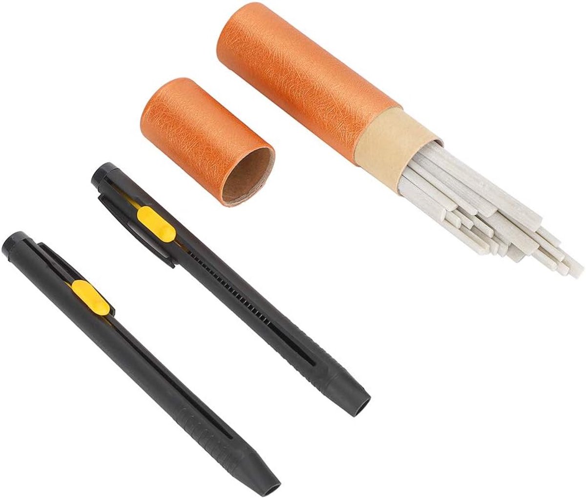2 STUKS Uitwisbare Stof Markeerpennen,Multifunctionele Verdwijnpen Stof Kleding Markeerstift Met 20 STUKS Naaikrijt, Stof Marker Verdwijnende Potlood Tool Voor Kleding Kledingstuk