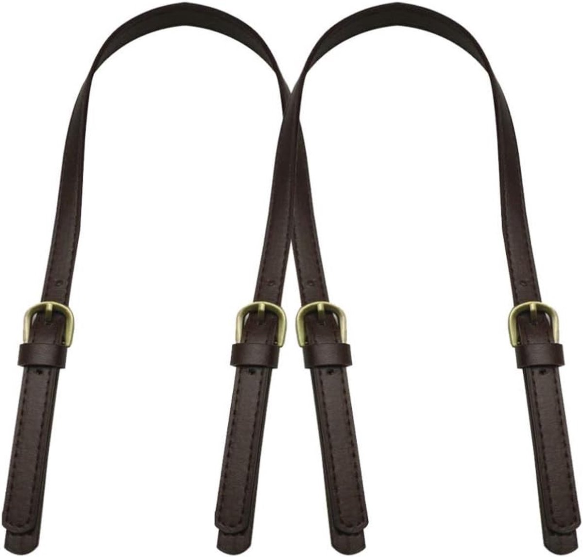 Lederen tasgrepen, afneembare lederen tas, riem, vervanging, doe-het-zelf vervanging, tote tasgrepen, handtas, accessoires voor boodschappentas, shopper, handtas, 2 stuks (koffie)
