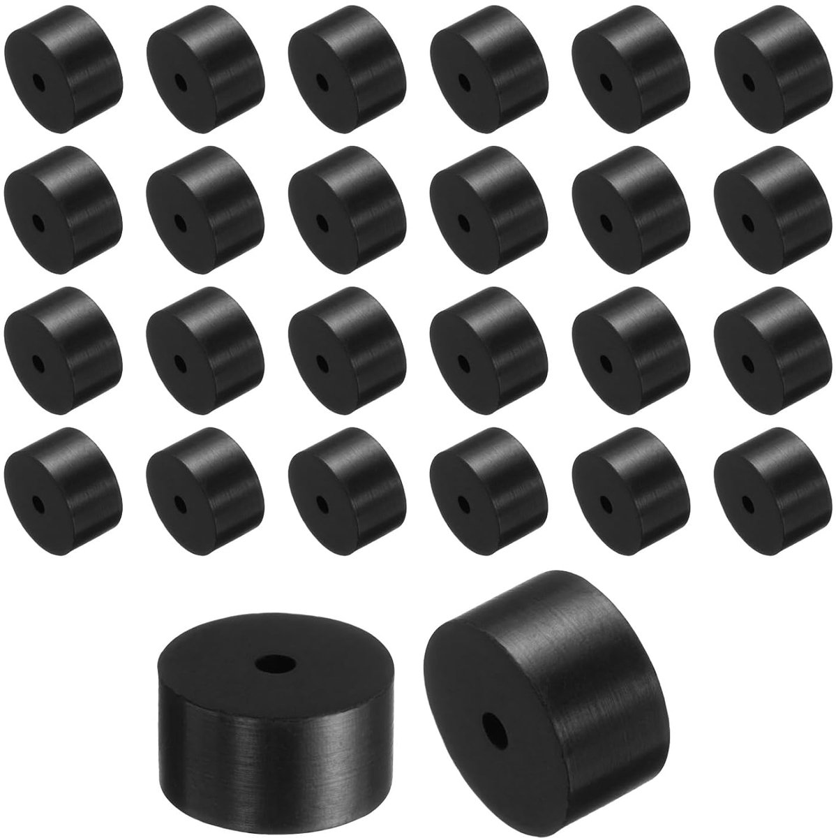 60 stuks rubberen sluitringen, 11 mm buitendiameter x 2 mm binnendiameter x 6 mm hoogte, ronde rubberen bussen, dikke rubberen sluitringen, voor huis- en autoaccessoires