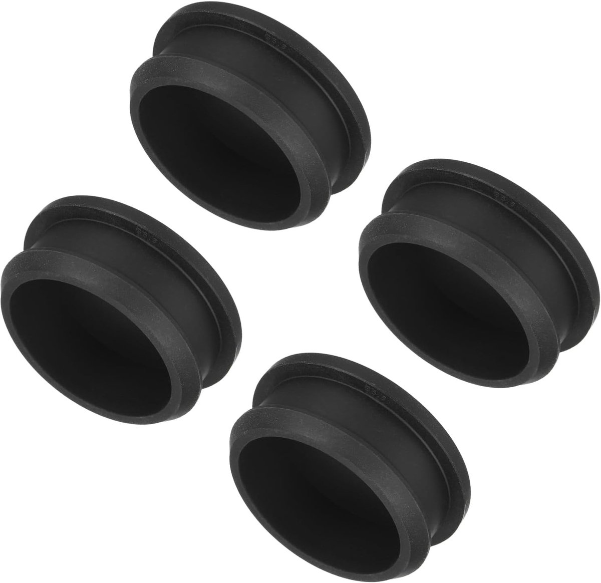 siliconen stop silicón gatstop gummistop blindstop afdekstop flush type paneel rond voor waterdichte afdichtstop 38,6 mm diameter zwart, verpakking van 4