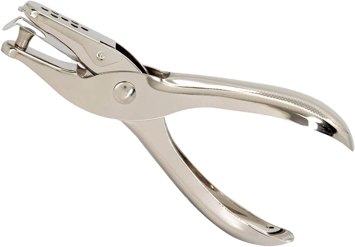 Punch 1 Gat POWERTOOL Boor Papier Punch Pliers Metaal Enkele Ronde Hand Held Papier Puncher voor DIY Craft Paper Notbook (3mm 1/8")