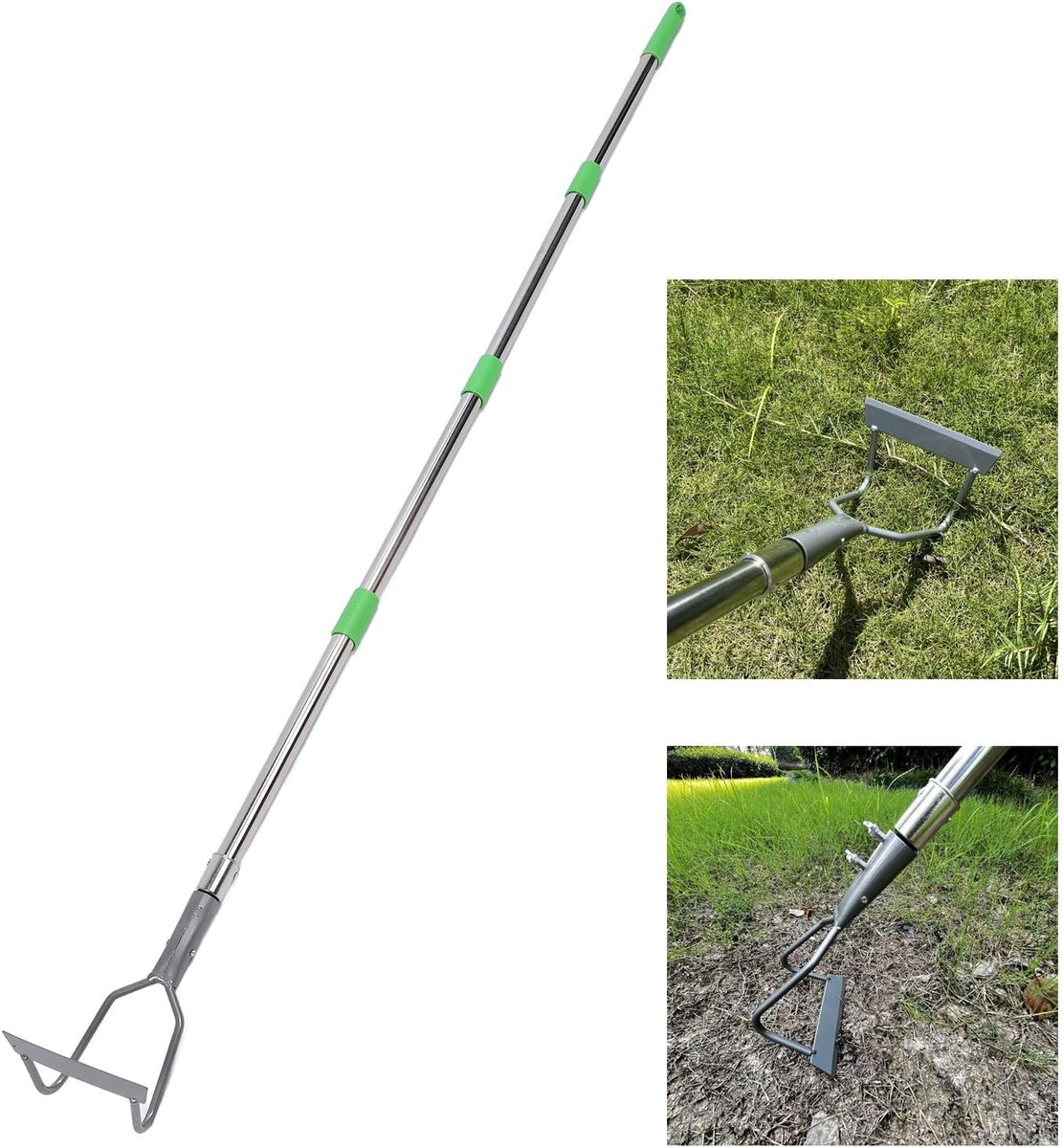 Schoffel Tuinschoffel Lange Steel Zware Roestvrijstalen Wiedschoffel Tuingereedschap voor Landbouwgrond Losmakende Grond Zaaien Planten