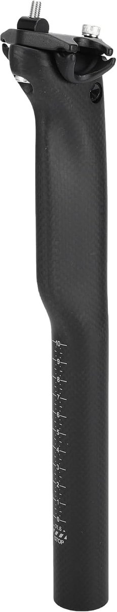 Zadelpennen 31.6x300mm Fiets Zadelpost Seat Buis Koolstofvezel Patroon Matte Zwart Koolstofvezel