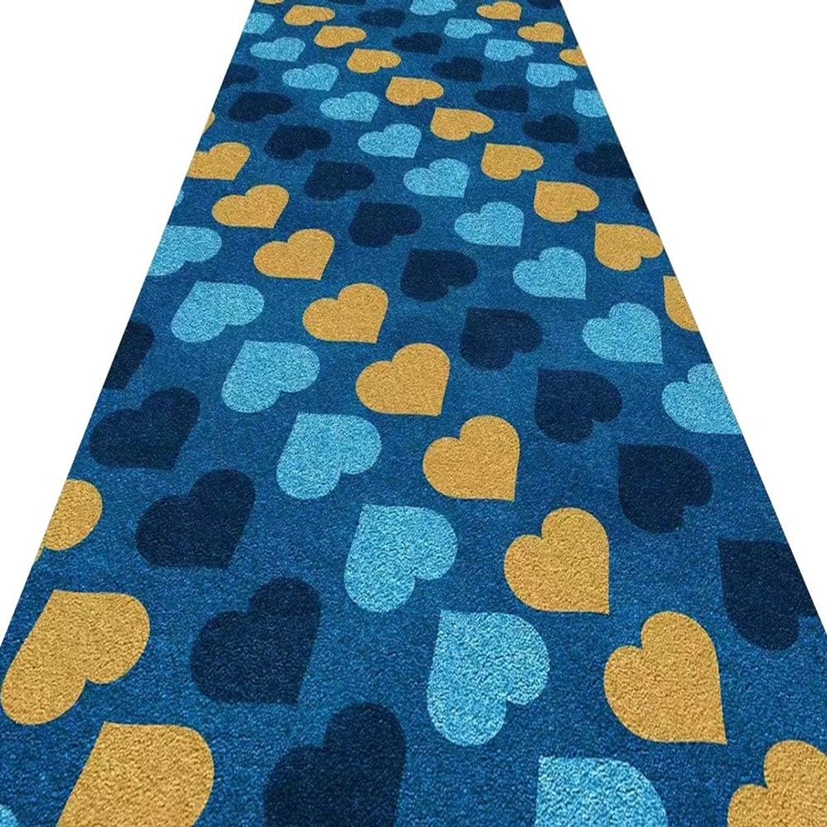 Lange loper tapijten voor hal gebied tapijten corridor tapijt abstracte stijl hart patroon slijtvaste ademende entry tapijten, maat aanpassen
