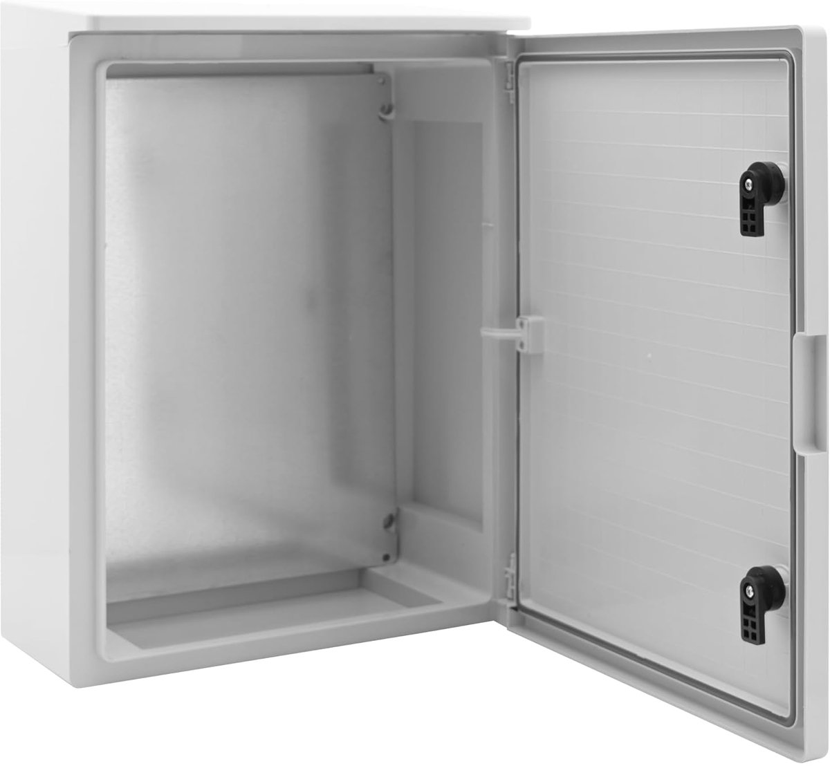 Verdeelkast voor buiten, IP65 met regendak, ABS-kunststof, 500 x 400 x 175 mm, serie Fleet dak, waterdicht, schakelkast, stroomkast, schakelkast, industriële behuizing, grijs