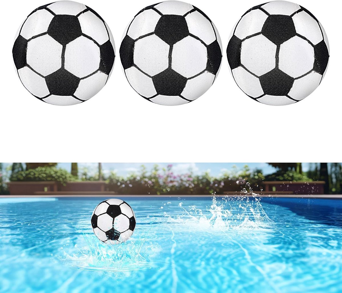3st Waterstuiterballen, 5,5cm Premium Strand Waterstuiterballen Praktische Benodigdheden voor Buitensporten voor Zwembad en Strand (Voetbal)