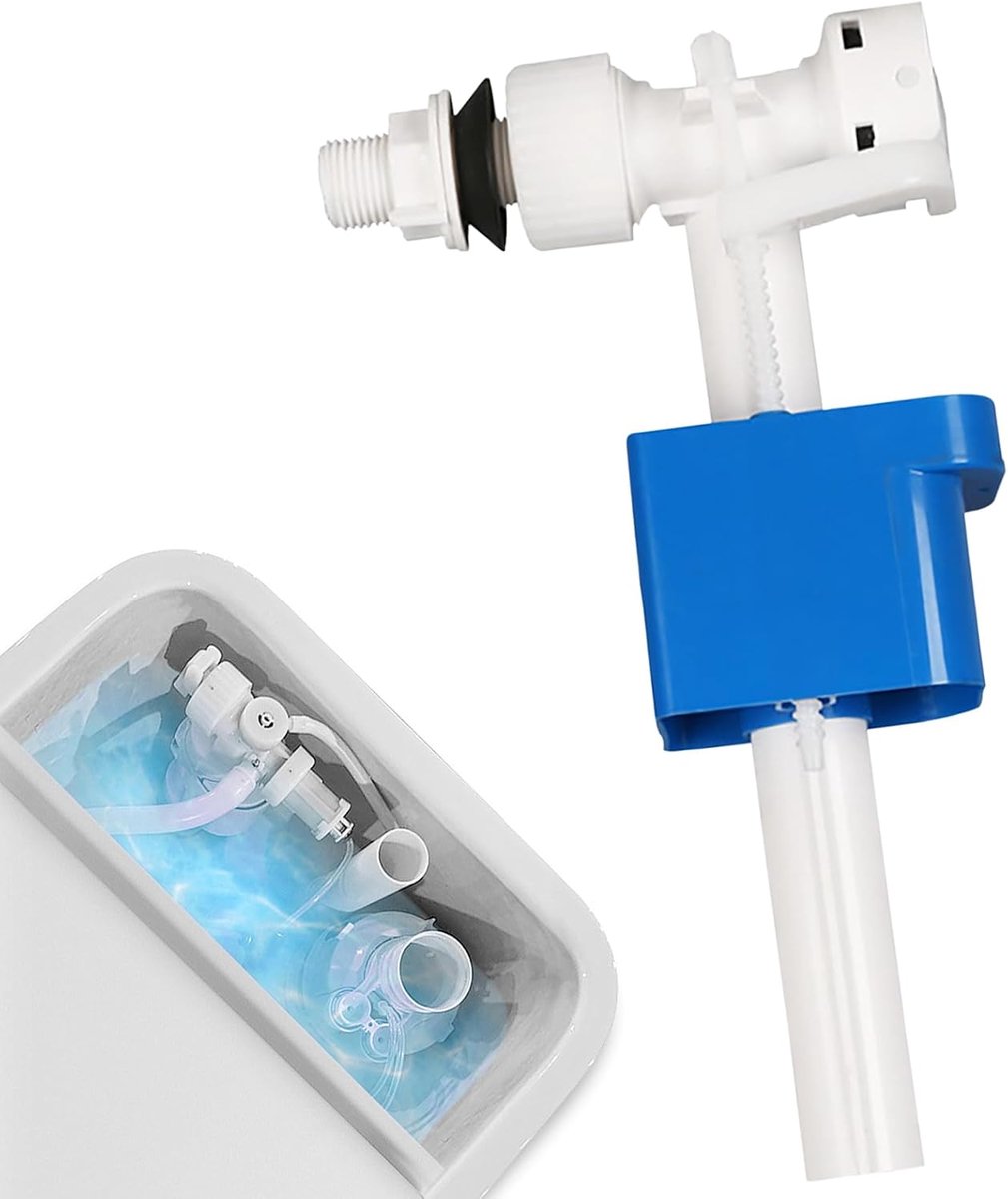 & G1/2 G3/8 G1/2, waterbesparend wc-ventiel van messing, reserveonderdeel voor spoelbakken, universeel inlaatventiel met vlotter (blauw) - duurzaam
