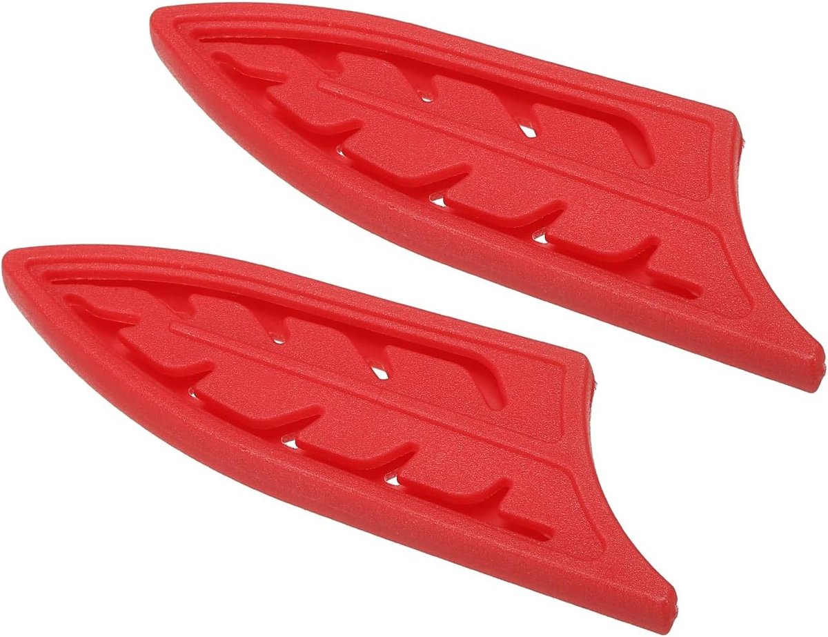 Plastic Veiligheidsmes Cover Mouwen voor 3 "Paring Mes, 2 Pack Messen Edge Guard Blade Protector Universele Mes Schede voor Keuken, Rood