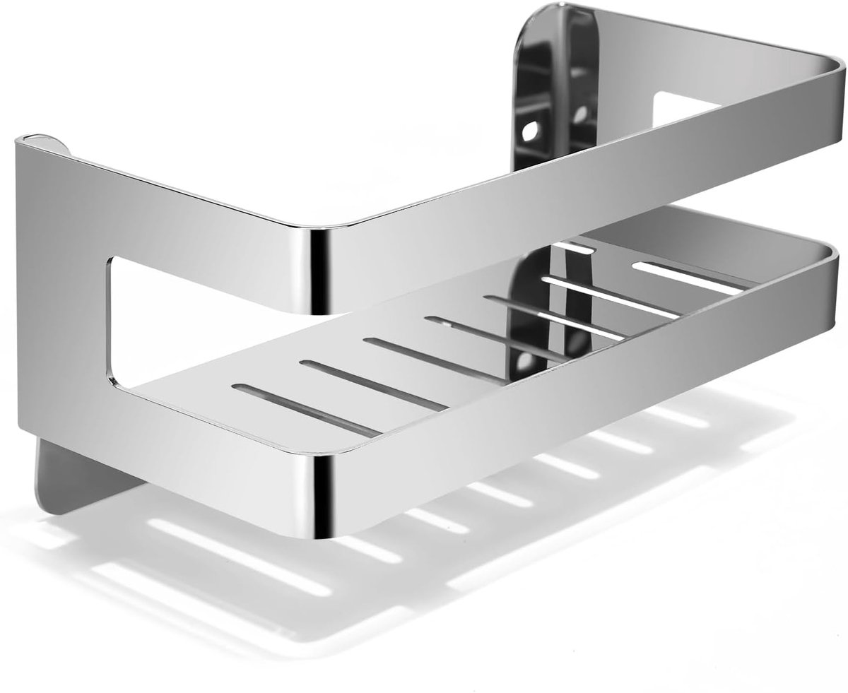 Douche Plank, Roestvrij Staal Badkamer Planken SUS304, Badkamer en Keuken Muur Organiser, 20CM, Chroom